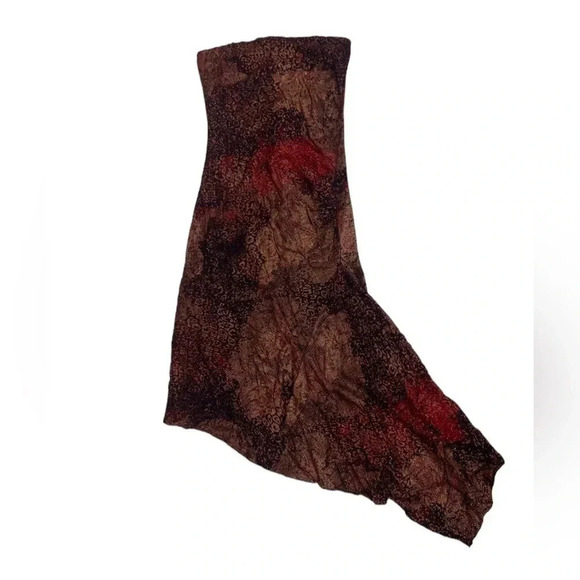 Le Chateau Shimmering Sleeveless Cocktail Burgundy & Gold Dress Size Small - Picture 6 of 9